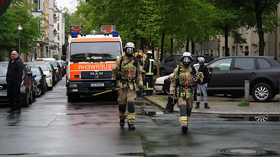 Großeinsatz in der Neuköllner Bouchéstraße.