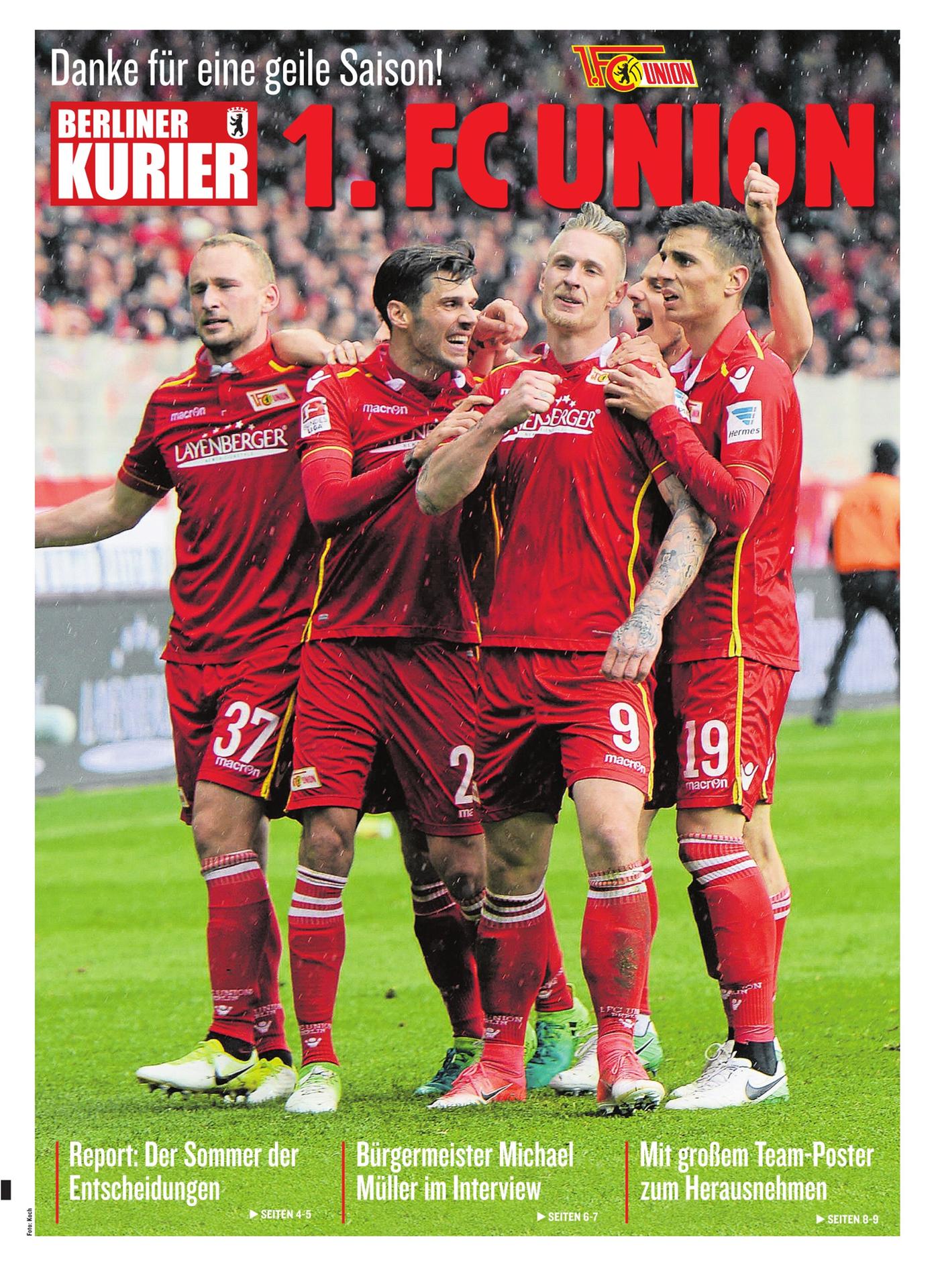 Der KURIER würdigt die geile Saison des 1. FC Union.