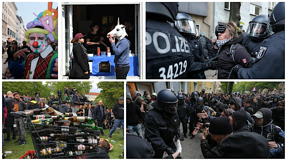 Bunte Feiern, aber auch Festnahmen und Randale: Das ist der 1. Mai in Berlin.