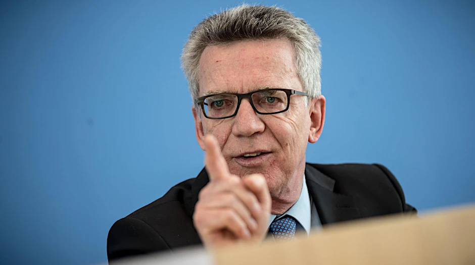 Innenminister Thomas de Maizière.