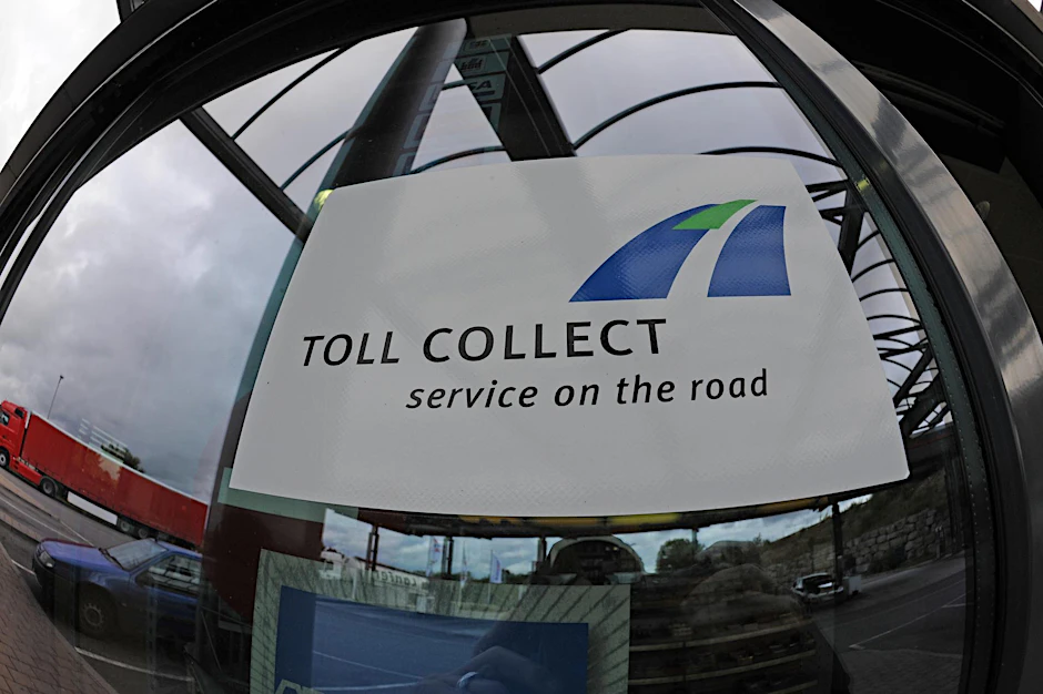 Das Logo des Maut-Betreibers Toll Collect.