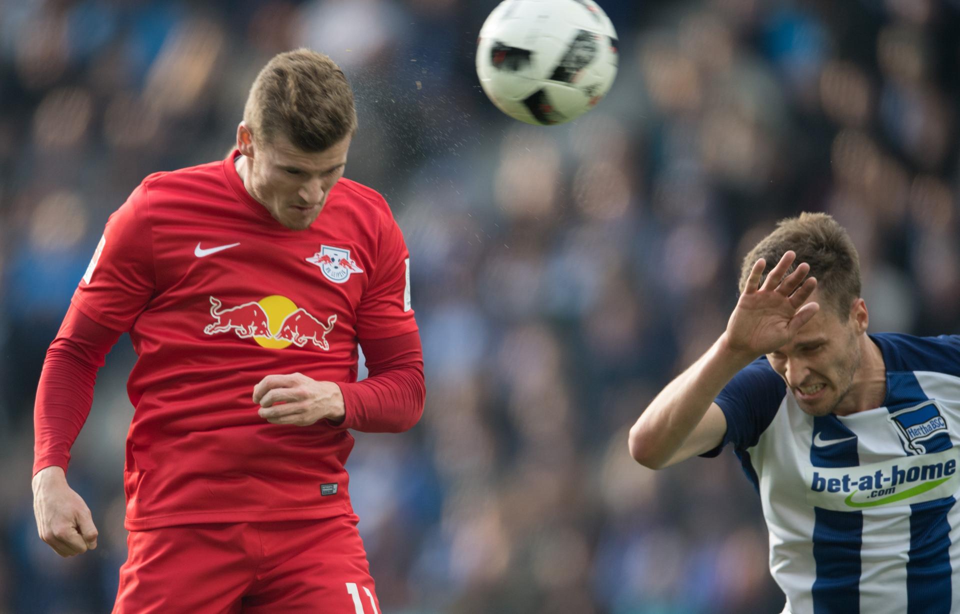 Kopfball von Werner zum 1:0. 