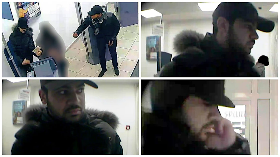 Die Polizei sucht zwei Männer, die in Spandau bei zwei Seniorinnen die Pin-Nummern ihrer EC-Karten ausgespäht und damit später Geld abgehoben haben.