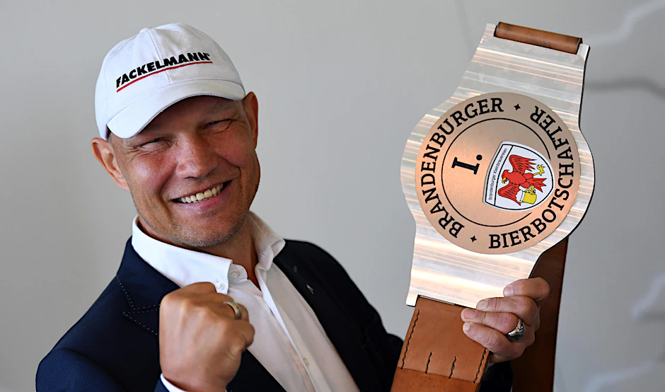 Ex-Boxer Axel Schulz ist neuer Bierbotschafter für Brandenburg.