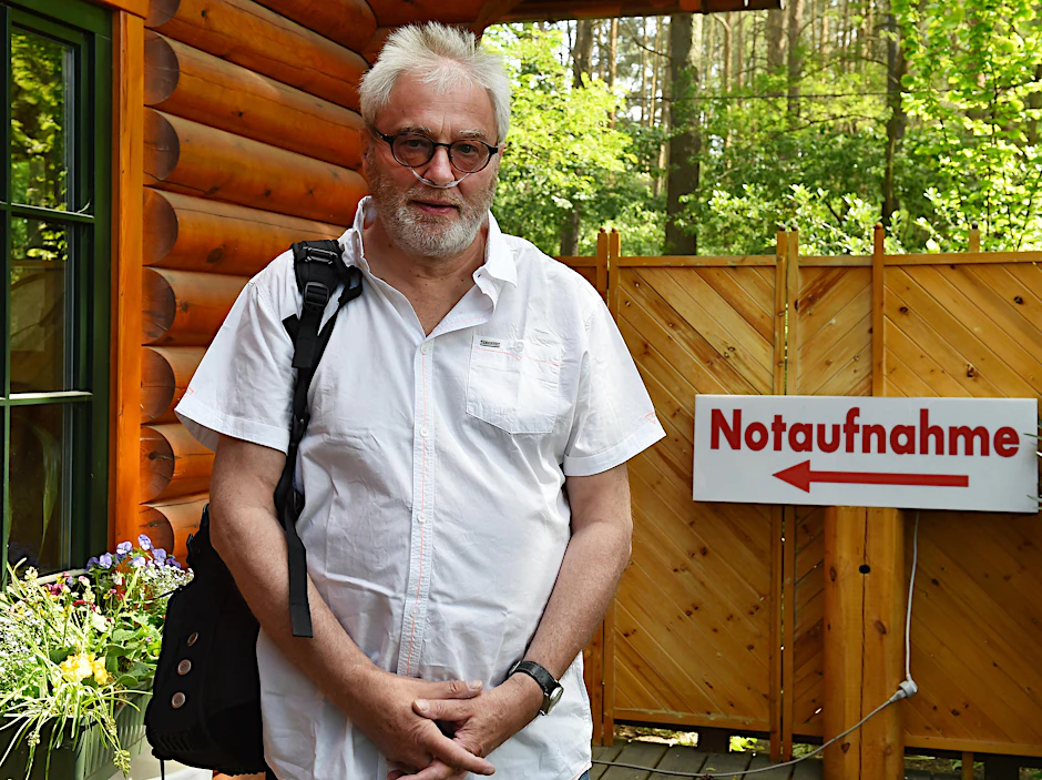 Dr. Wolfgang Wachs steht beim Deutschen Herzzentrum Berlin auf der Warteliste für eine neue Lunge.