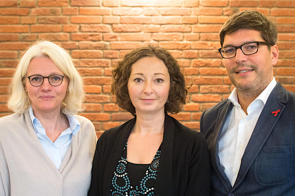 Das grüne Spitzentrio im Senat: Regine Günther (Verkehr), Ramona Pop (Wirtschaft), Dirk Behrendt (Justiz) (v.l.n.r.) 