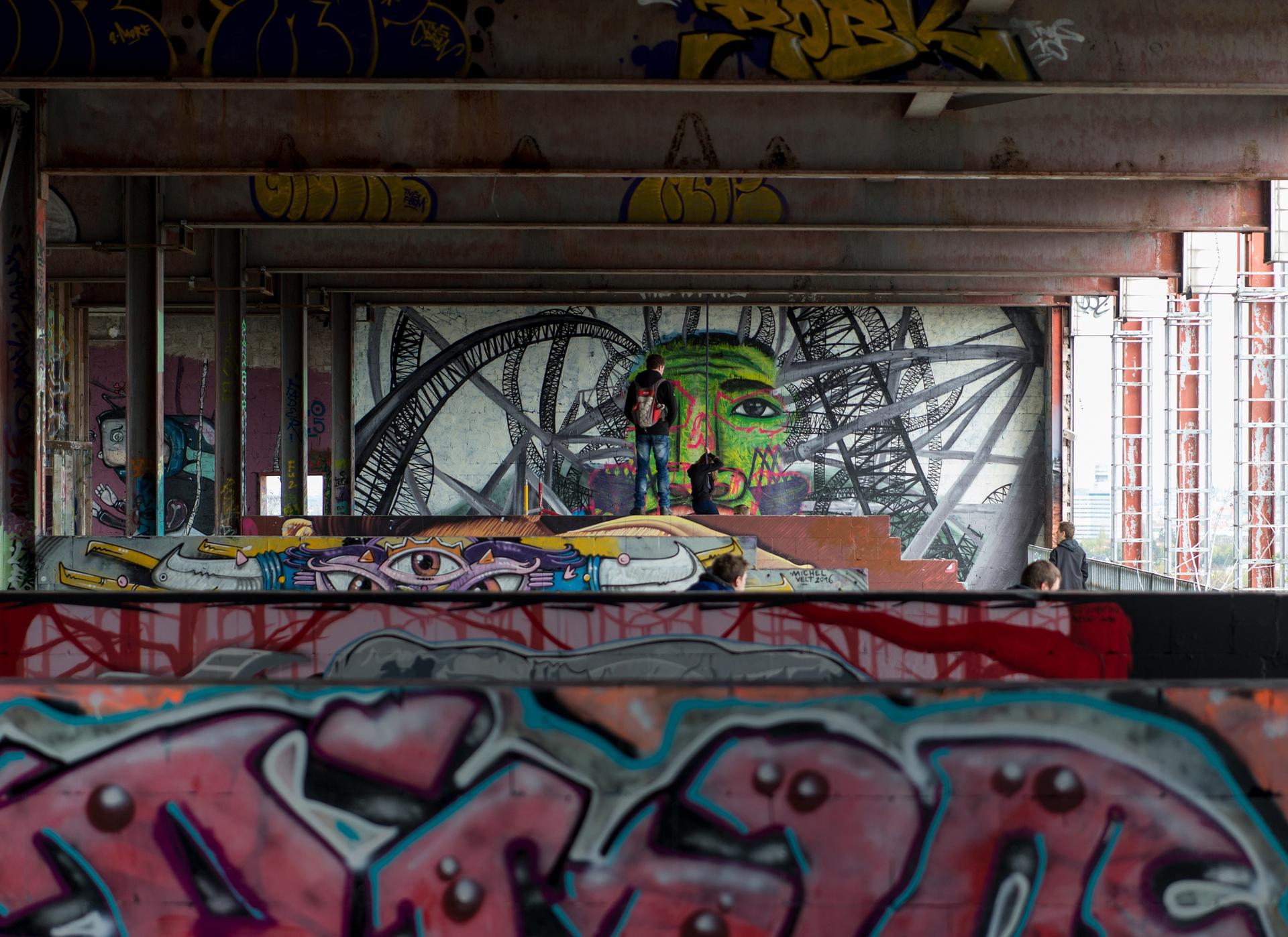 Die Graffiti-Galerie auf dem Teufelsberg.
