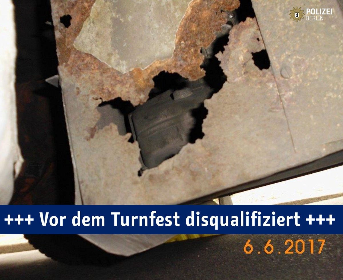 Teile des Hauptrahmens sind völlig durchgerostet. 