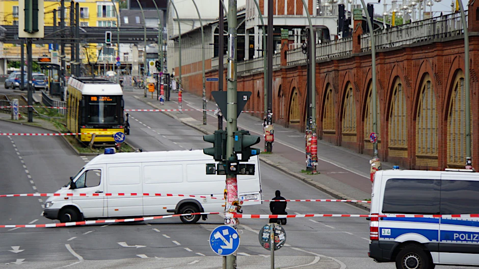 Die Warschauer Straße war komplett gesperrt.