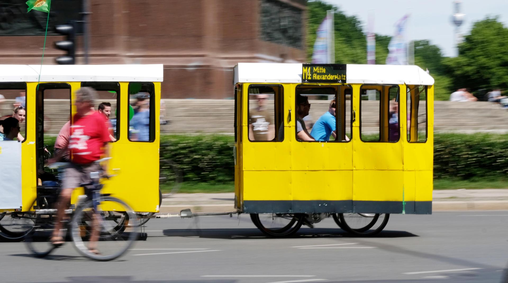 Bei der Sternfahrt gab es auch ungewöhnliche Räder ...