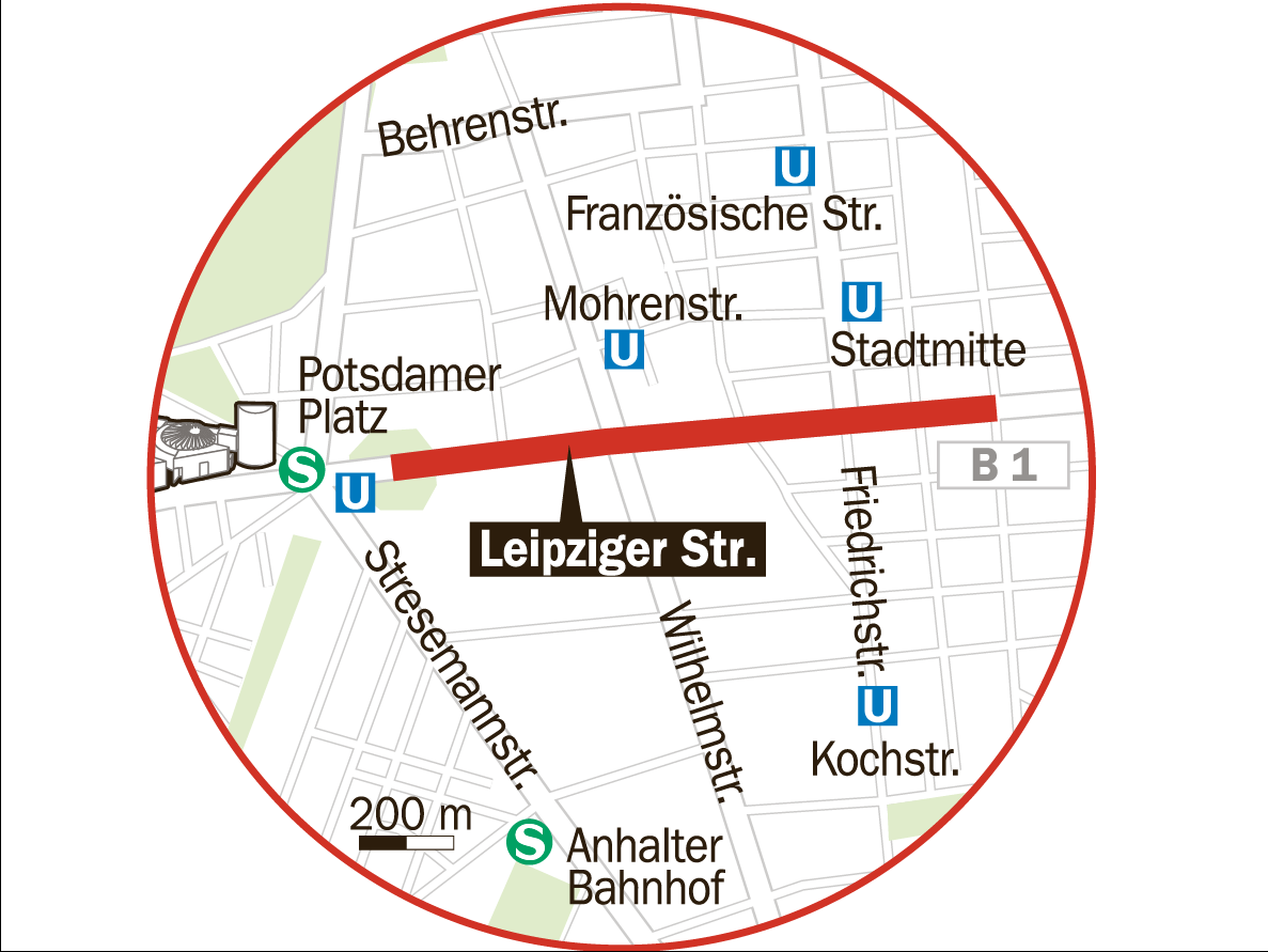 Mögliche neue Tempo-30-Bereiche in Berlin.
