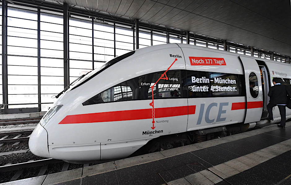 In 177 Tagen geht der Lederhosen-ICE von Berlin nach München auf große Fahrt – mehrmals am Tag.