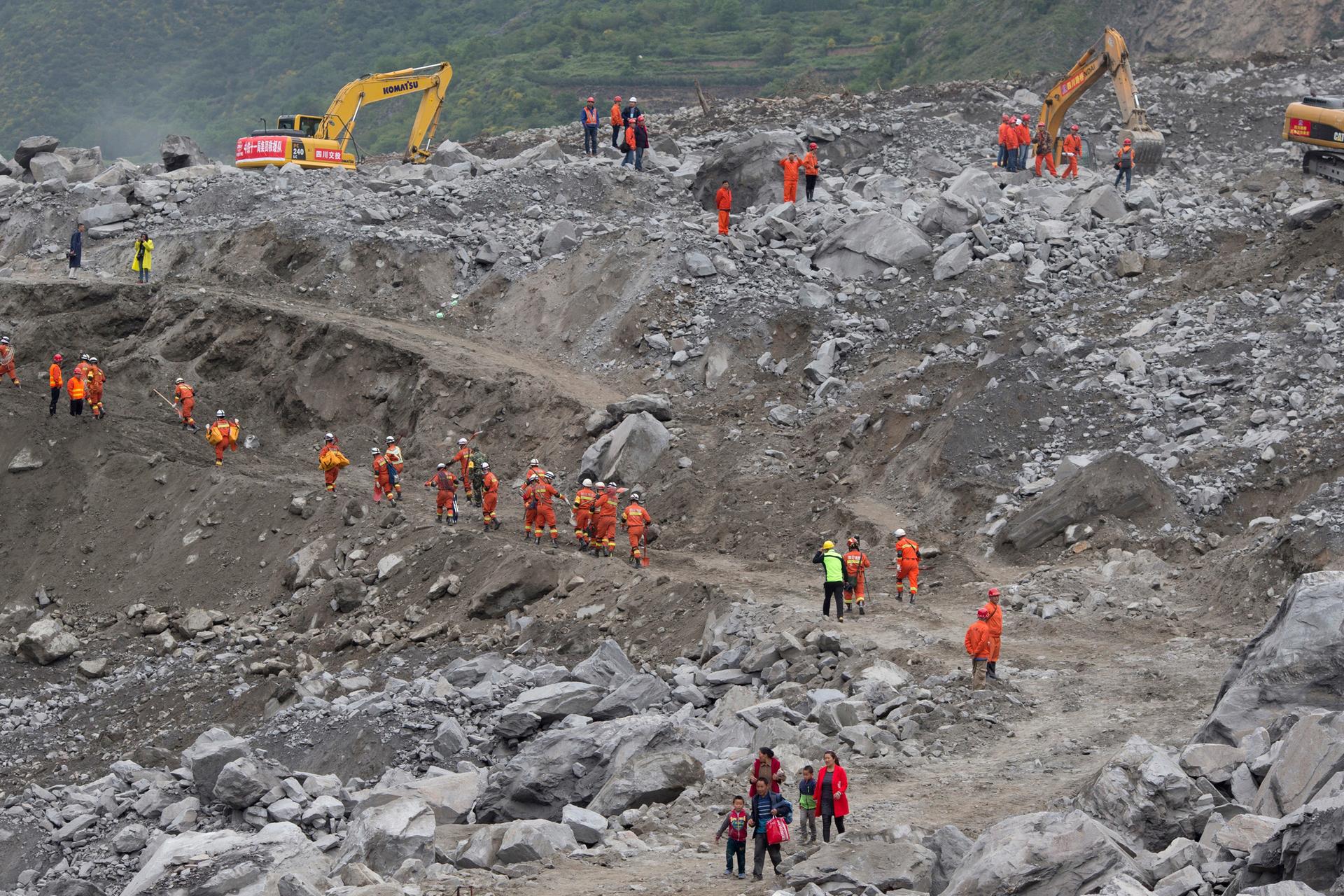 Image - Erdrutsch in China: Hoffnung für 118 Verschüttete in Xinmo schwindet