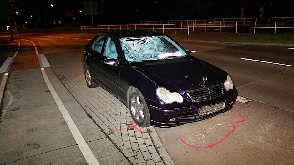 Der Wagen des Unfallfahrers.