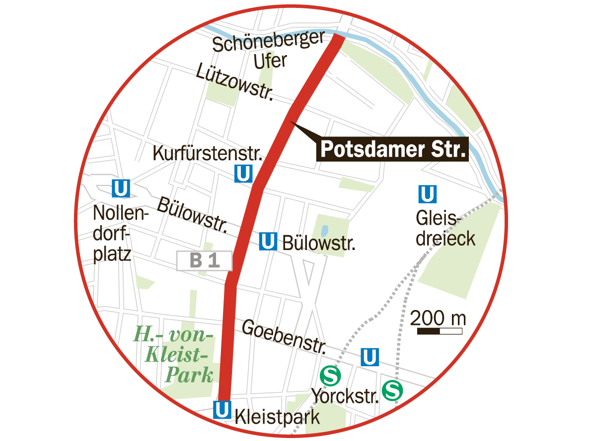 Mögliche neue Tempo-30-Bereiche in Berlin.