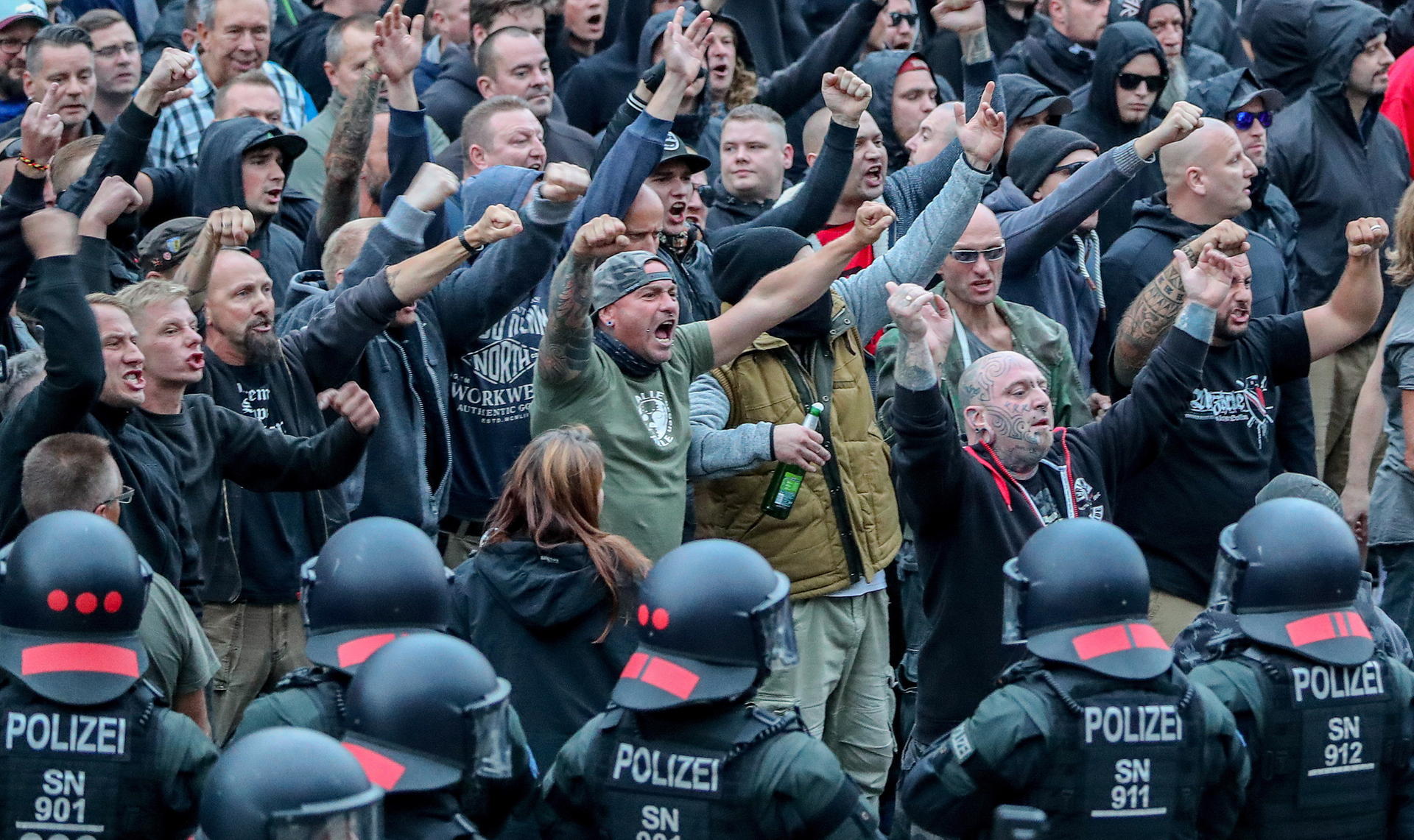 Image - Trauermarsch von Chemnitz: Rechte Gruppen reisten aus Berlin an