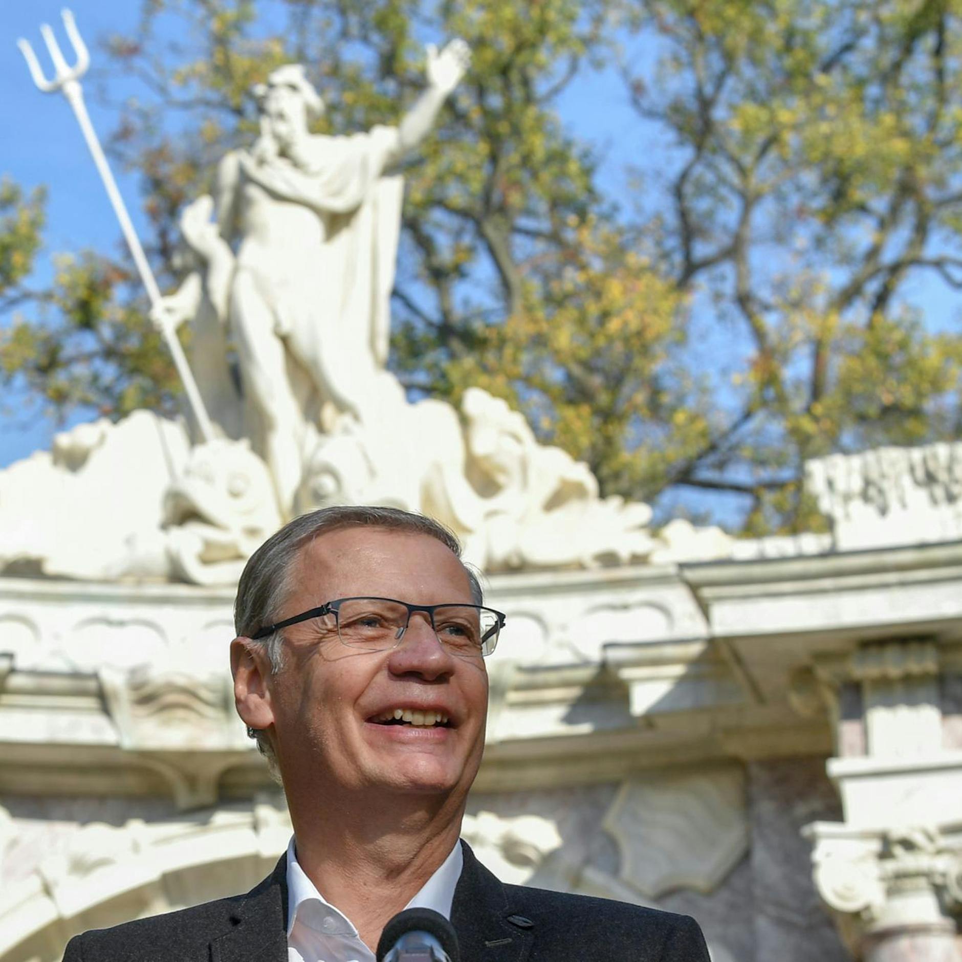 Neptungrotte in Potsdam: Dank Günther Jauch sprudelt’s wieder im Park Sanssouci