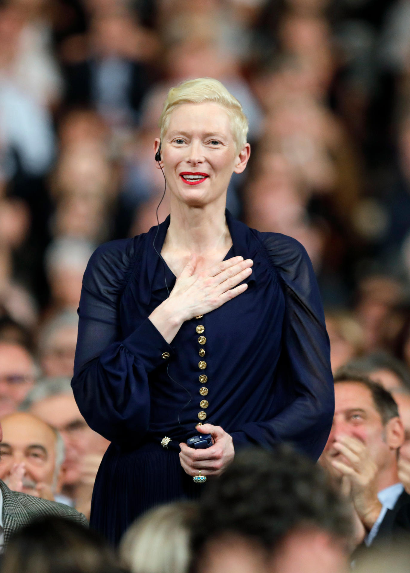 Dauer-Gast Tilda Swinton.