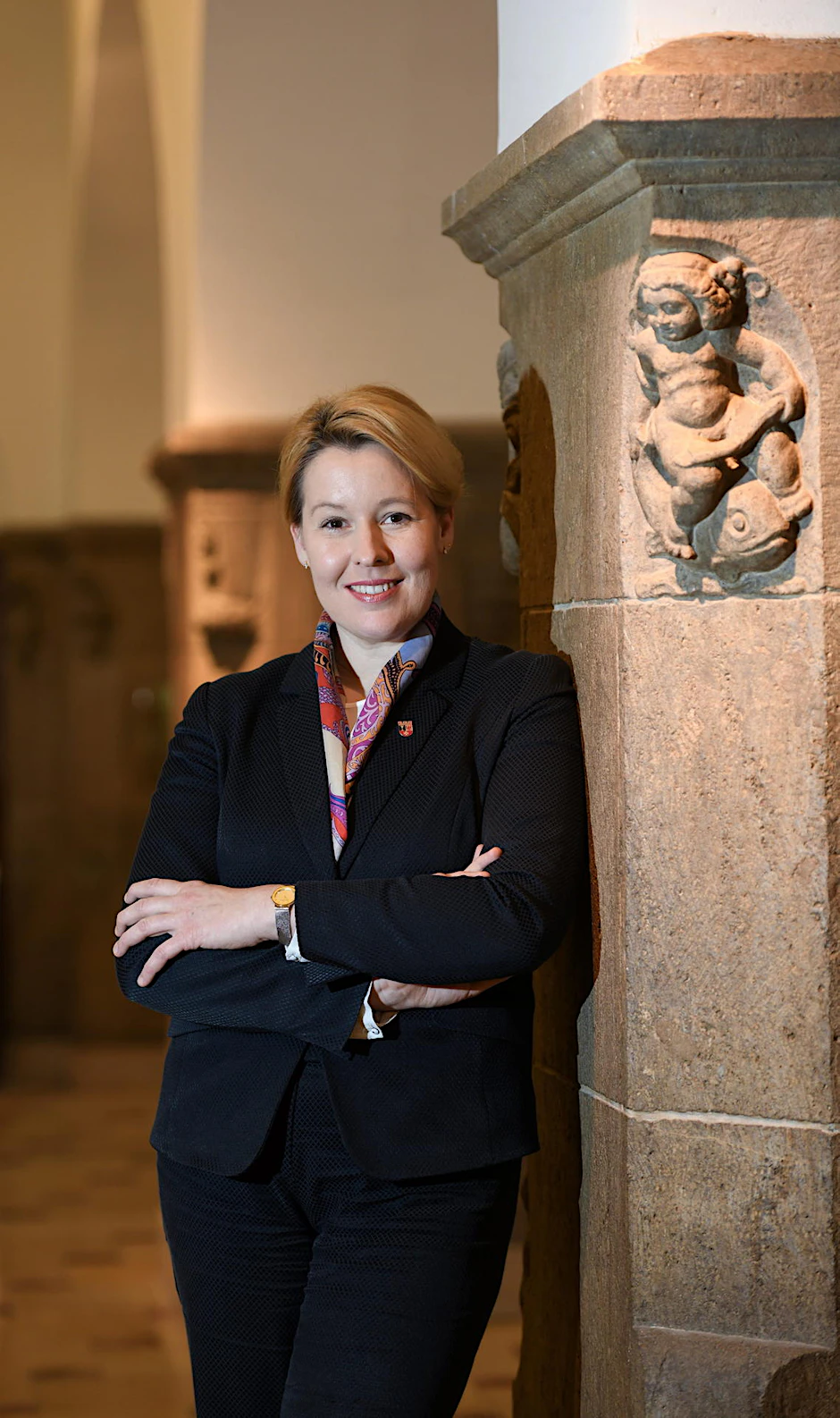 Noch im Rathaus Neukölln: Franziska Giffey (39).