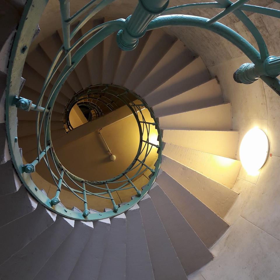 Einige der 285 Stufen in der Siegessäule.
