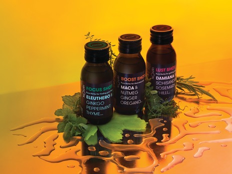Die Kräuter-Shots Focus, Boost und Lust sind 100 % natürlich und vegan.