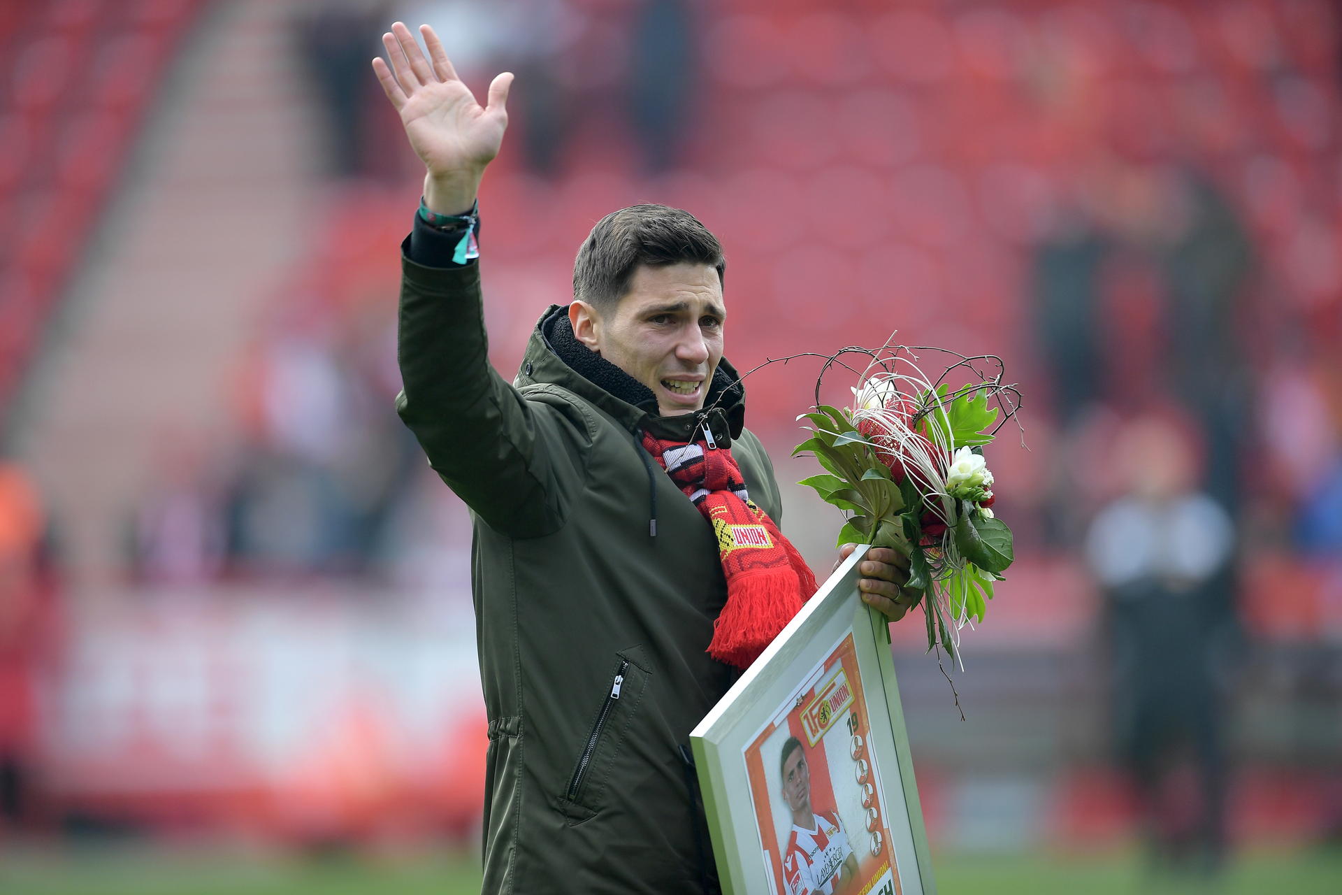 Emotionale Szenen während der Halbzeitpause: Nach fünf Jahren bei Union wird Damir Kreilach verabschiedet. Der 28-Jährige erfüllt sich einen Traum und wechselt zu Real Salt Lake City.