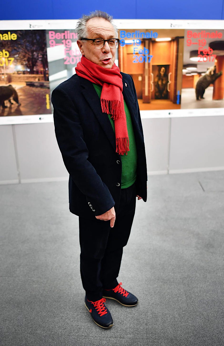 Auch in diesem Jahr wieder der Coolste auf dem Berlinale-Teppich: Festspiel-Direktor Dieter Kosslick.