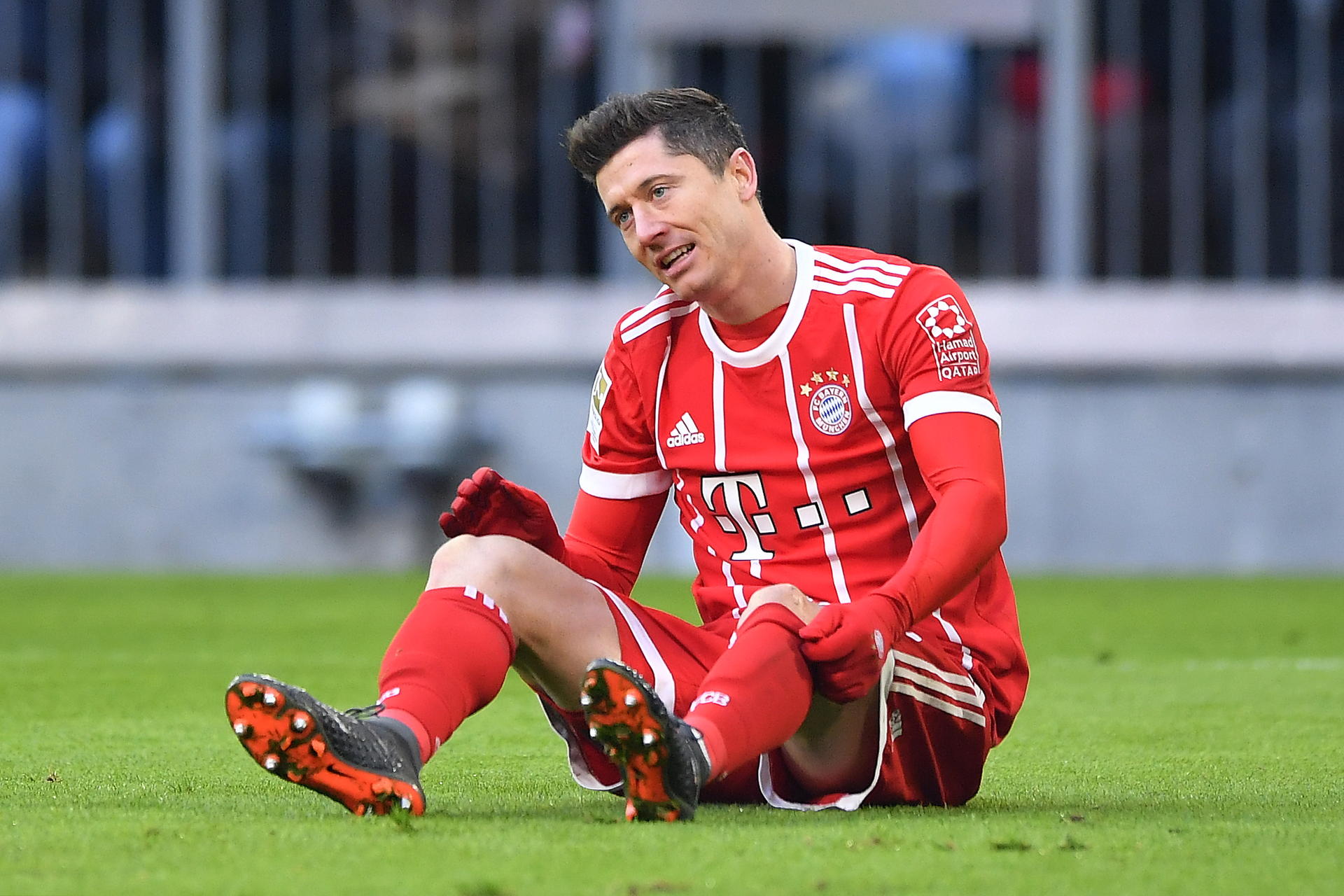 Rekord vermasselt, Laune verdorben. Bayerns Robert Lewandowski hatte gegen Hertha keinen Spaß.