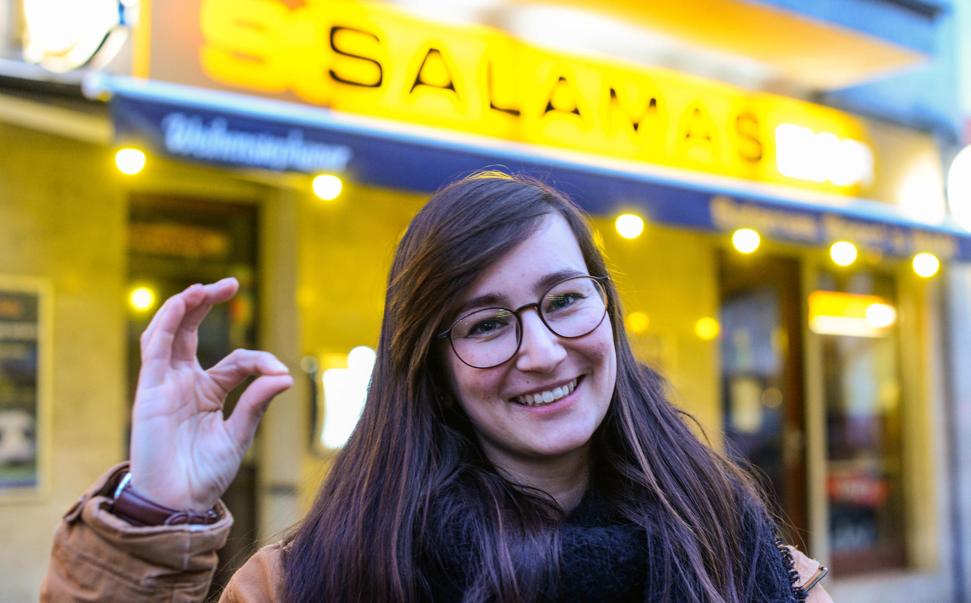 Top! Im Salamas in Friedrichshain wurde Testerin Jessica sehr freundlich empfangen.