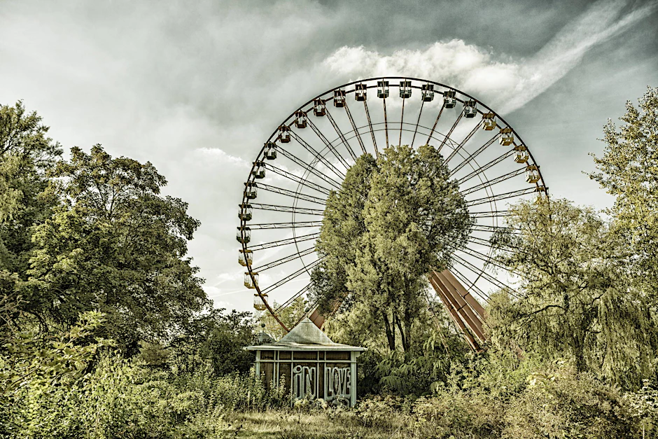 40 Gondeln, 45 Meter hoch, beste Aussichten nach Osten und Westen: Das Riesenrad war eine Riesen-Attraktion. 