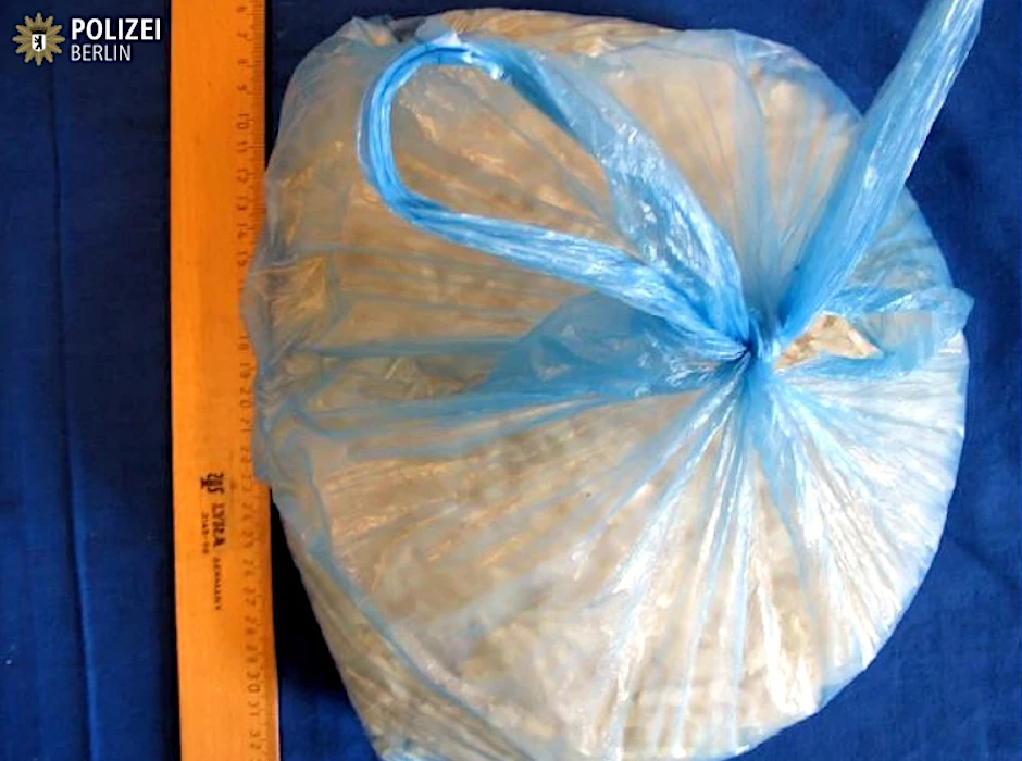 In diesem Beutel wurde das Crystal-Meth gelagert.