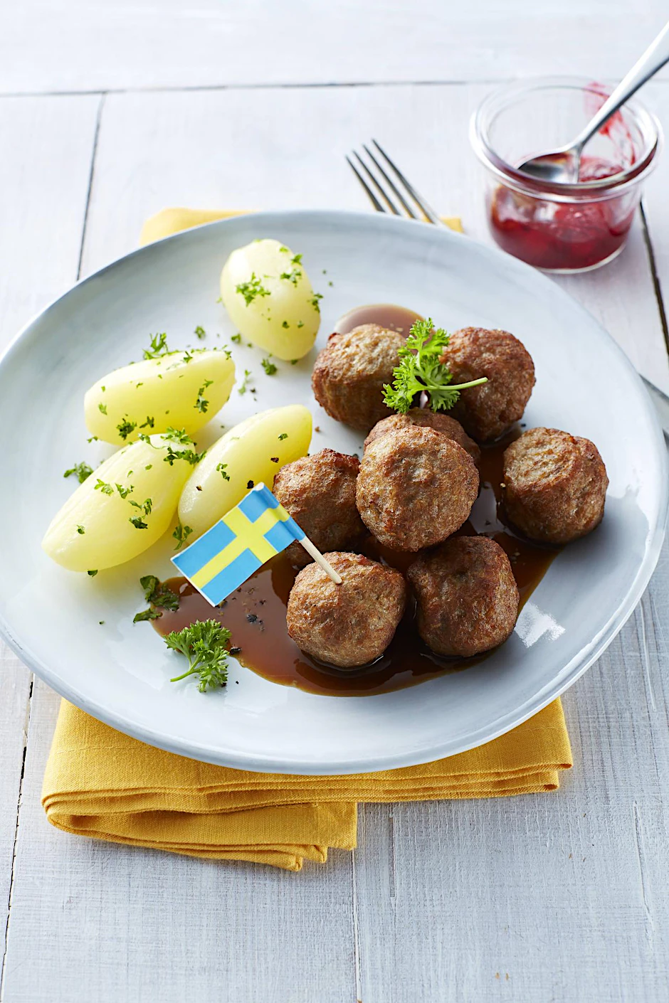Köttbular bei Ikea.