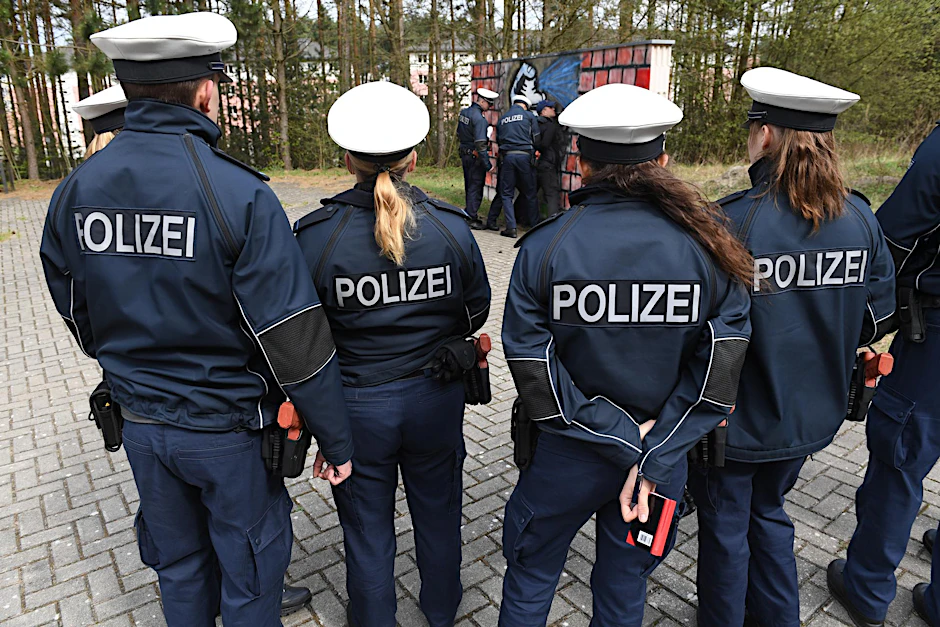 Auszubildende der Berliner Polizeiakademie.