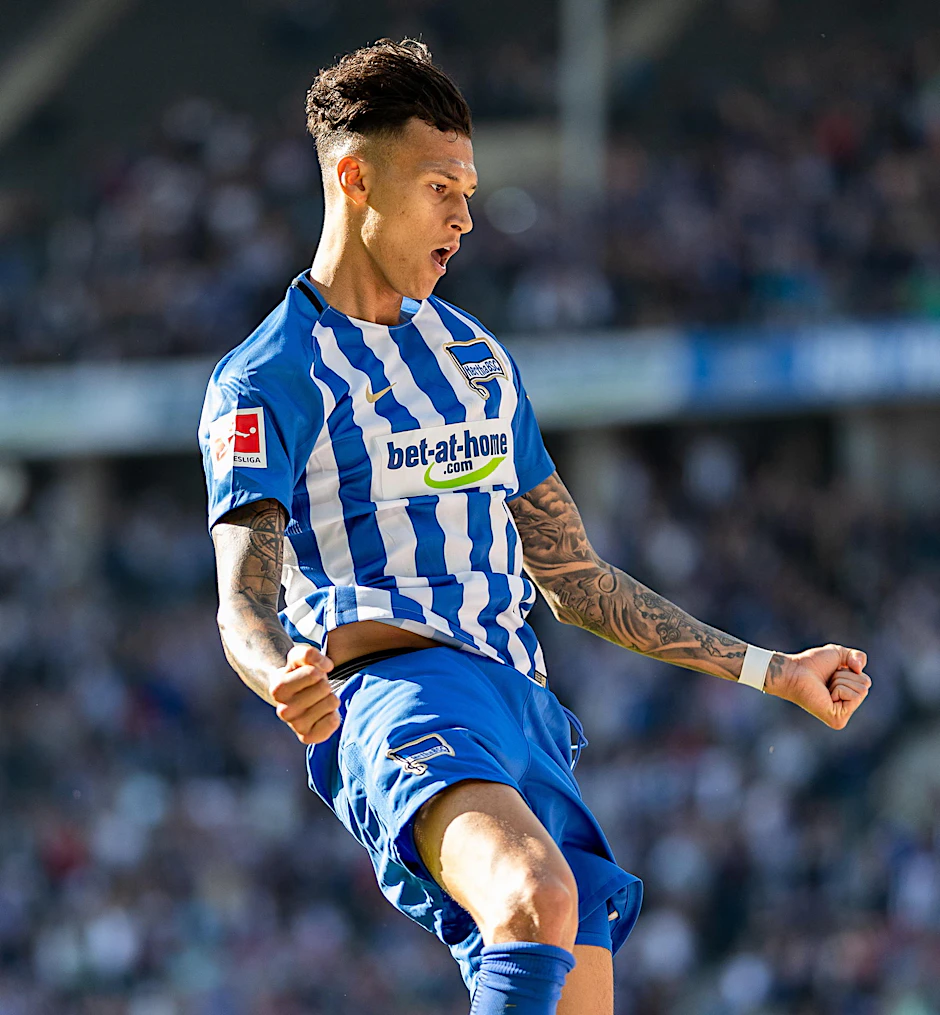 Jubelt regelmäßig: Herthas Rekordeinkauf Davie Selke schoss bereits 14 Tore in 30 Spielen. 
