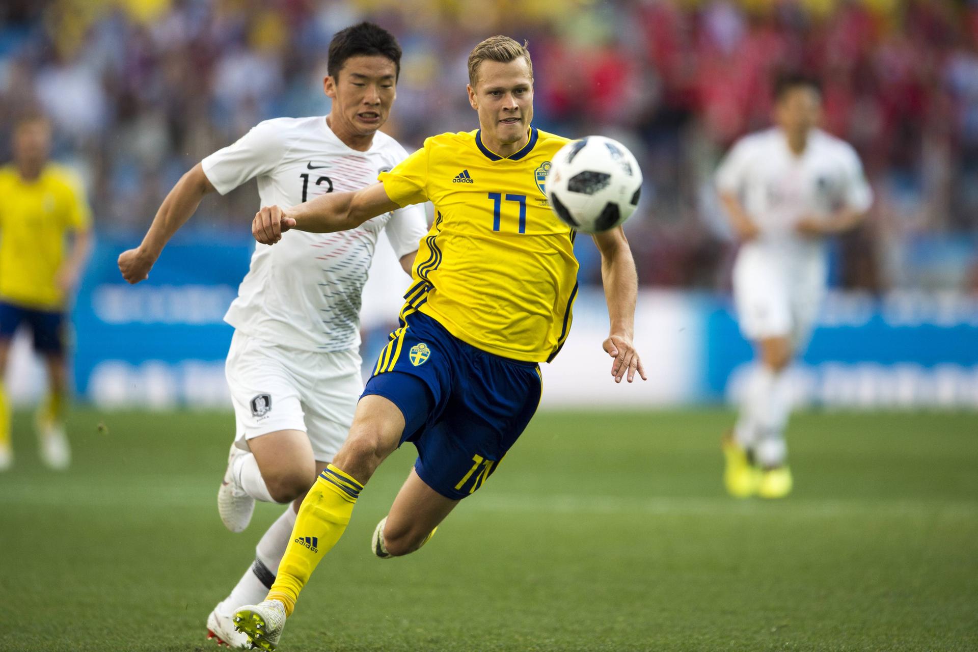 John Guidetti im Spiel gegen Südkorea.