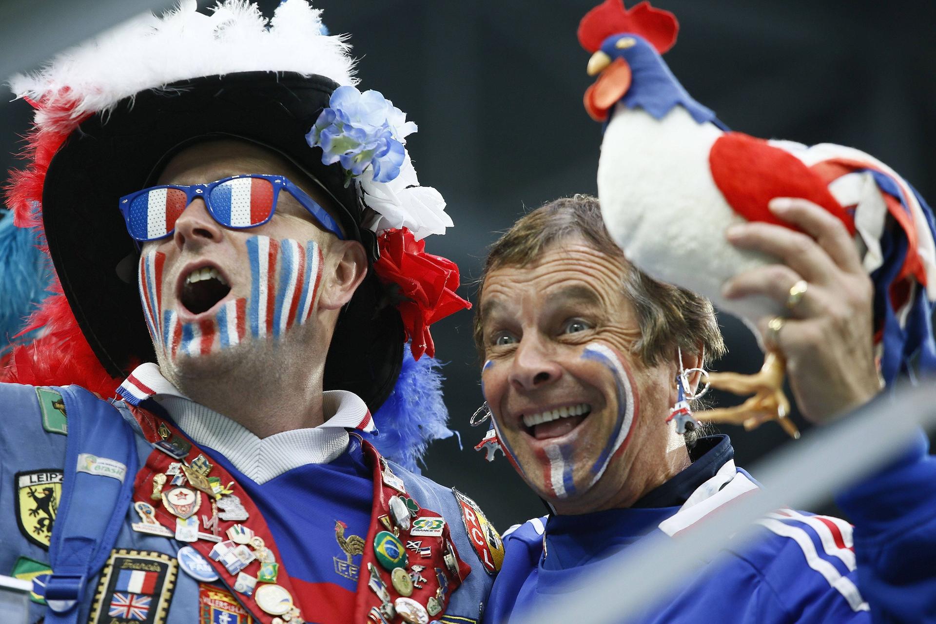 Allez les Bleus. Frankreichs Fans sind gut drauf, aber ....