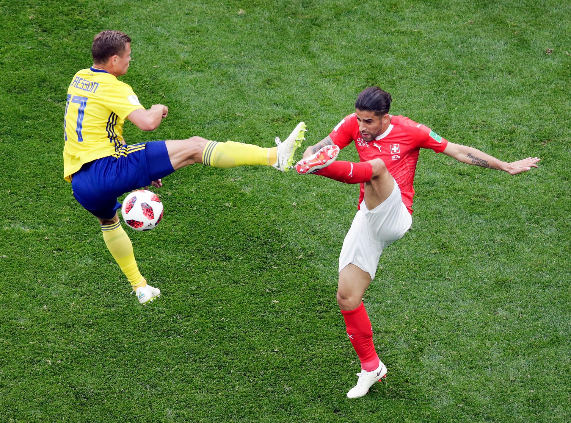 Image - Mauer Kick: Schweden dank Querschläger im Viertelfinale - Schweiz raus