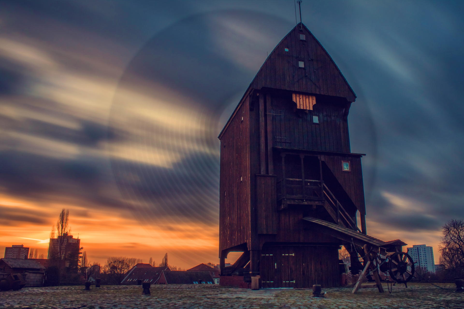 Die Marzahner Bockwindmühle ist ein beliebtes Foto-Motiv – auch Enrico Hilger knipste sie. 