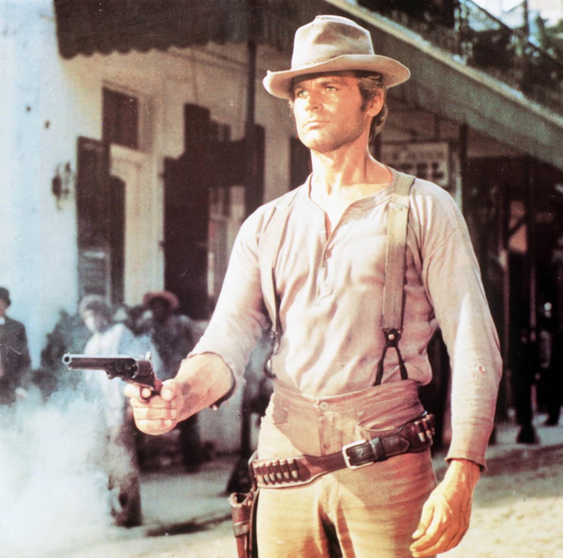 Seine bekannteste Rolle: Terence Hill in dem 1973 veröffentlichten Kinofilm „Mein Name ist Nobody“.