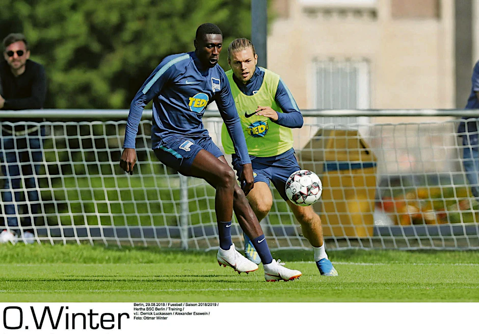 Neuzugang Derrick Luckassen (23) zeigte in seinem im ersten Training viel Einsatz.