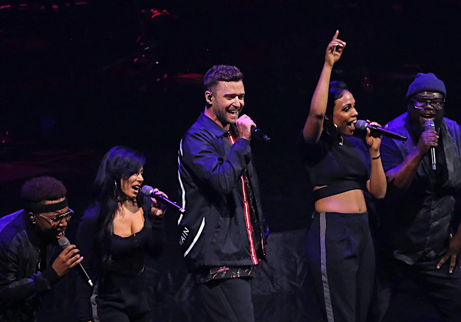 Justin Timberlake auf der Bühne. 