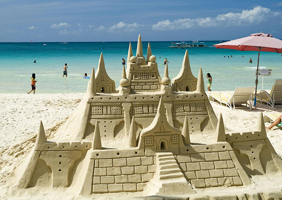 Sandburgen gibt es überall auf der Welt – auch auf den Philippinen.