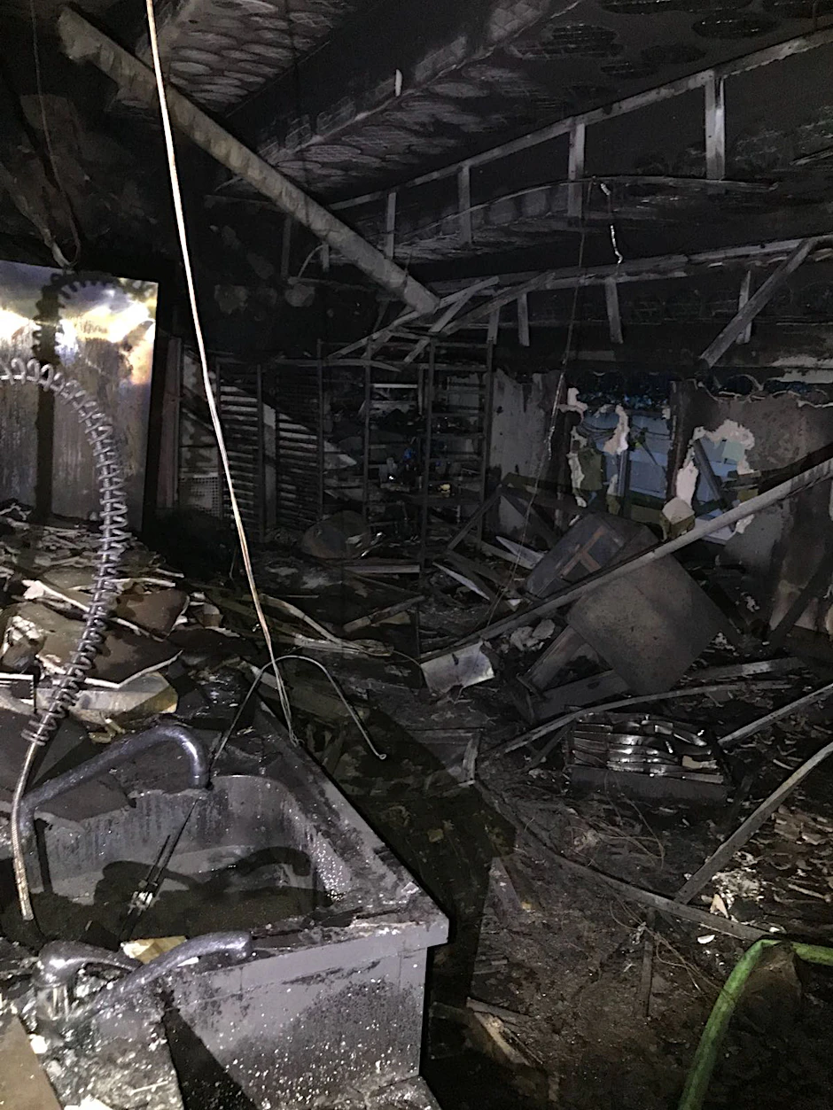So übel sah es nach dem Brand im Stadion an der Alten Försterei aus.