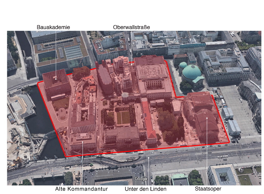 Der ursprüngliche DAU-Plan sah vor, eine Mauer um dieses Viertel in der Mitte Berlins zu errichten. 