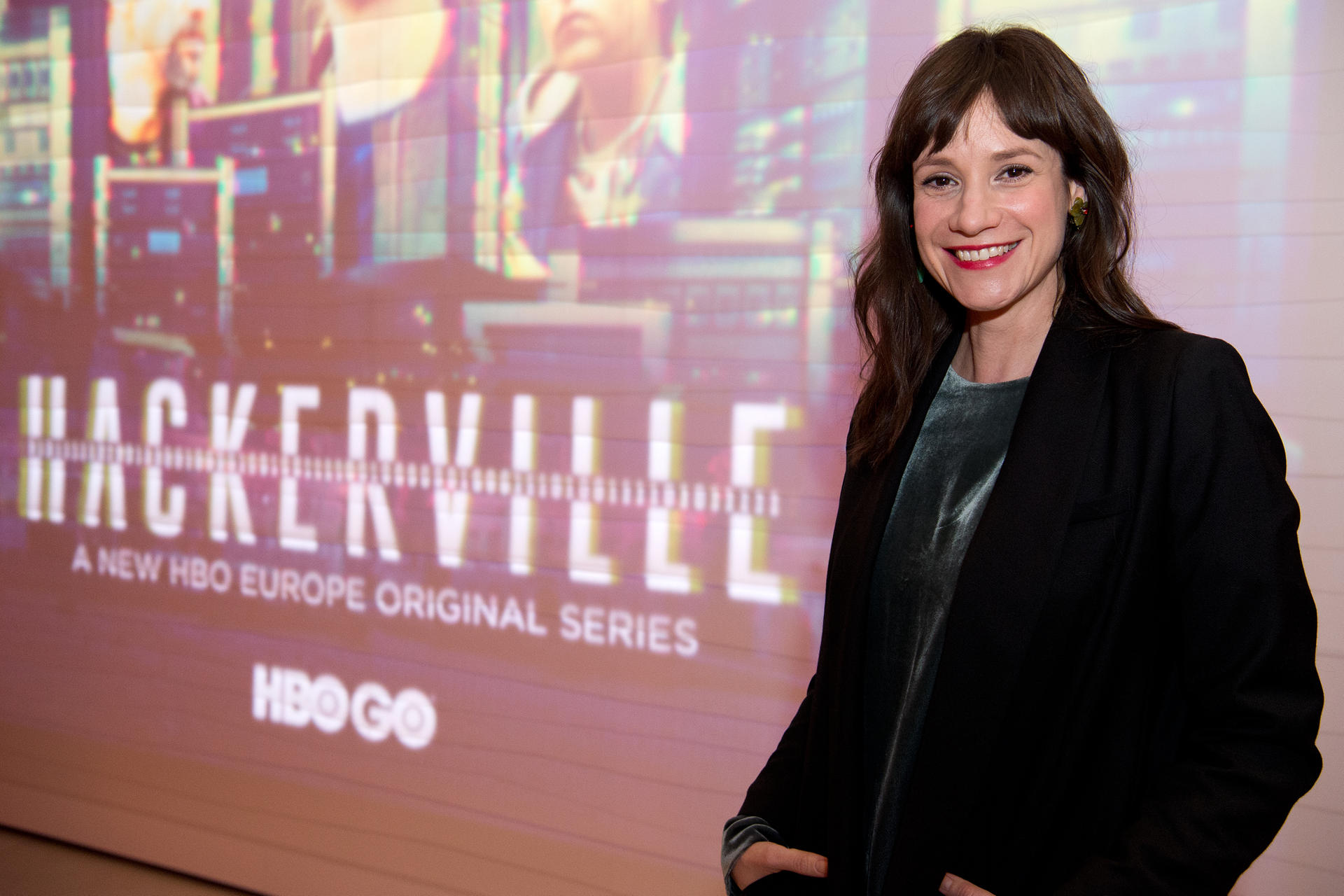 Hackerville-Hauptdarstellerin Anna Schumacher beim ersten Bertelsmann-Winterkino