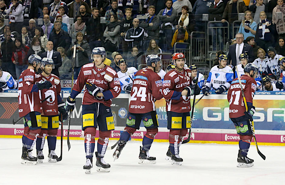 Die Eisbären um Louis-Marc Aubry sind bedient.