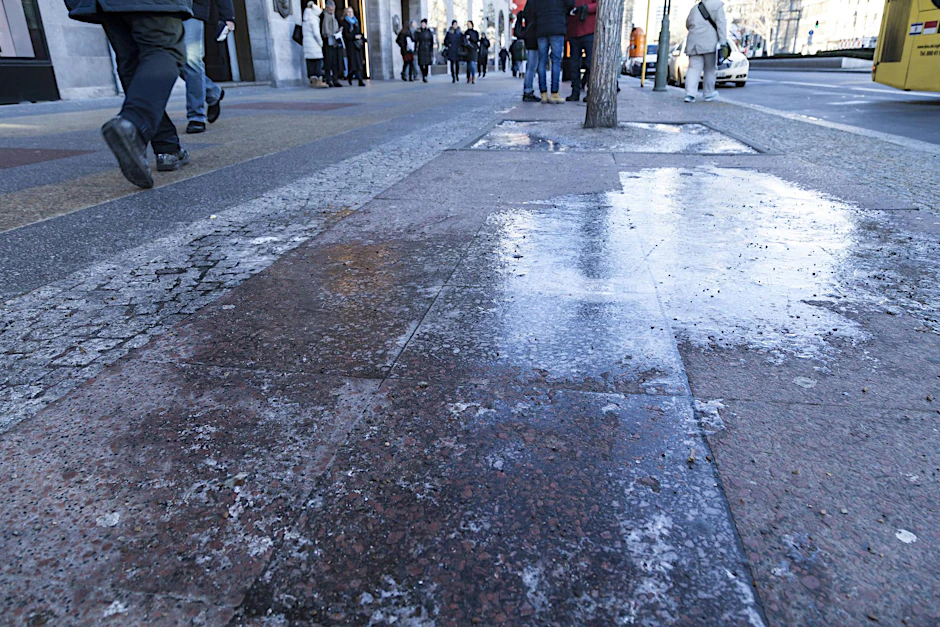 Glatteis auf dem Kurfürstendamm (Symbolfoto)
