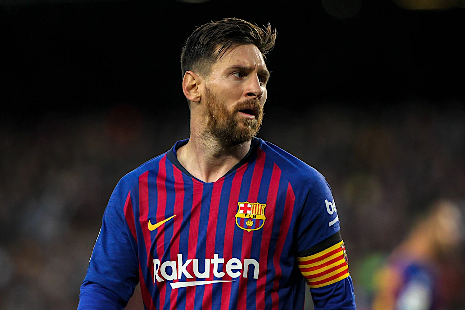 Der Herr der Bälle ist jetzt auch ein Herr der Lüfte: Barcelonas Superstar Lionel "Leo" Messi. 