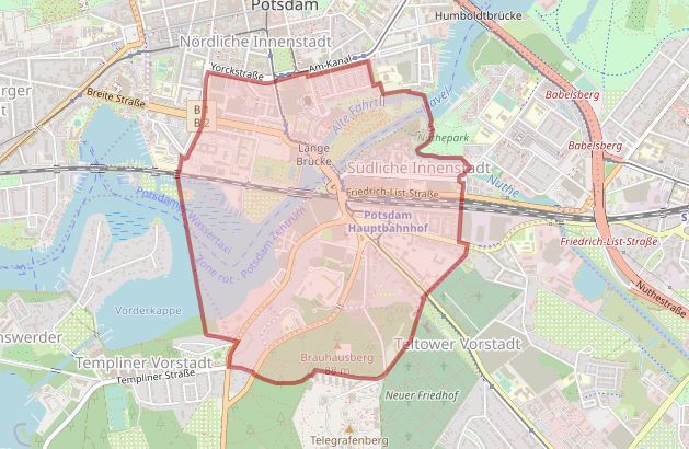 Der Sperrkreis wurde 800 Meter rund um den Fundort nahe des Potsdamer Hauptbahnhofs eingerichtet.