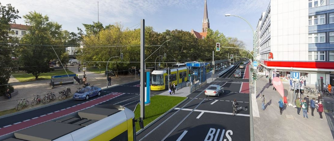 TramStrecke wird verlängert Künftig fährt die Straßenbahn in Berlin